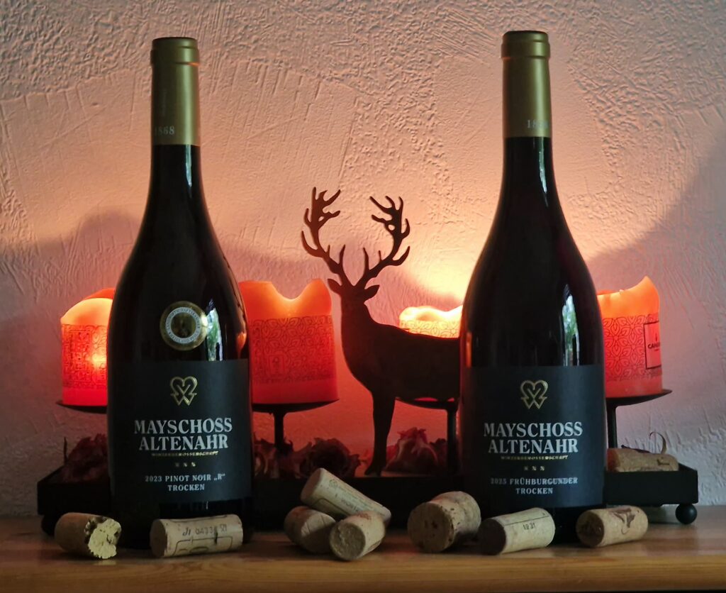 2023er Pinot Noir "R" trocken und 2026er Frühburgunder trocken